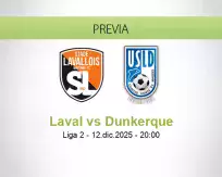 Pronóstico Laval Dunkerque (12 diciembre 2025)