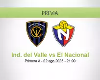 Pronóstico Ind. del Valle El Nacional (02 agosto 2025)