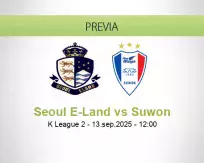 Pronóstico Seoul E-Land Suwon (13 septiembre 2025)