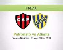 Pronóstico Patronato Atlanta (31 agosto 2025)