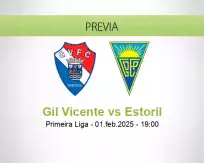 Pronóstico Gil Vicente Estoril (01 febrero 2025)