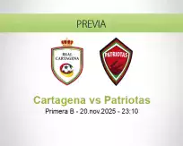Pronóstico Cartagena Patriotas (20 noviembre 2025)
