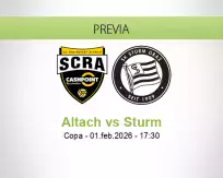 Pronóstico Altach Sturm (01 febrero 2026)