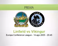 Pronóstico Linfield Víkingur (14 agosto 2025)