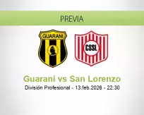 Guaraní vs San Lorenzo