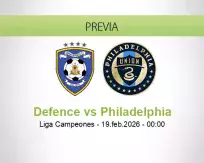 Pronóstico Defence Philadelphia (19 febrero 2026)