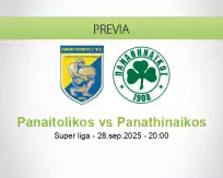 Pronóstico Panaitolikos Panathinaikos (28 septiembre 2025)