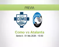 Pronóstico Como Atalanta (01 febrero 2026)