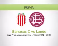 Pronóstico Barracas C Lanús (13 diciembre 2024)