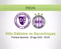 Pronóstico Villa Dálmine Sacachispas (20 agosto 2022)