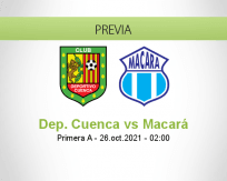 Pronóstico Dep. Cuenca Macará (25 octubre 2021)