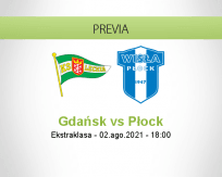 Pronóstico Gdańsk Płock (02 agosto 2021)