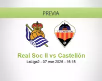 Pronóstico Real Soc II Castellón (07 marzo 2026)