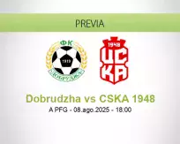 Pronóstico Dobrudzha CSKA 1948 (08 agosto 2025)