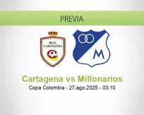 Pronóstico Cartagena Millonarios (26 agosto 2025)