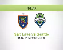 Pronóstico Salt Lake Seattle (28 febrero 2026)