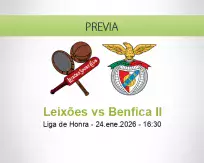 Pronóstico Leixões Benfica II (24 enero 2026)