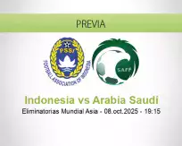 Indonesia vs Arabia Saudí