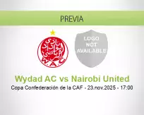 Pronóstico Wydad AC Nairobi United (23 noviembre 2025)
