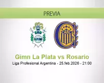 Pronóstico Gimn La Plata Rosario (25 febrero 2026)