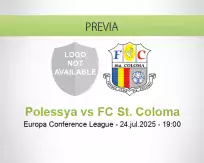 Pronóstico Polessya FC St. Coloma (24 julio 2025)