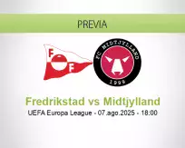 Pronóstico Fredrikstad Midtjylland (07 agosto 2025)
