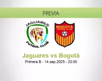 Pronóstico Jaguares Bogotá (14 septiembre 2025)