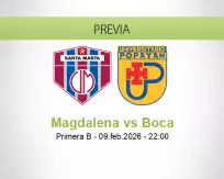 Pronóstico Magdalena Boca (09 febrero 2026)