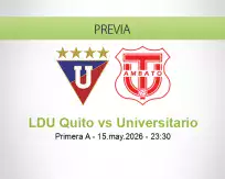 LDU Quito vs Universitario