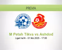 Pronóstico M Petah Tikva Ashdod (01 febrero 2025)