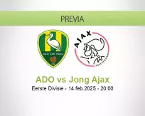 Pronóstico ADO Jong Ajax (14 febrero 2025)