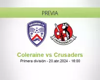 Pronóstico Coleraine Crusaders (20 abril 2024)