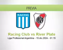 Pronóstico Racing Club River Plate (14 diciembre 2024)