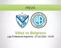 Pronóstico Vélez Belgrano (26 octubre 2024)