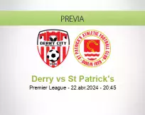 Pronóstico Derry St Patrick's (22 abril 2024)