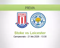 Pronóstico Stoke Leicester (21 febrero 2026)