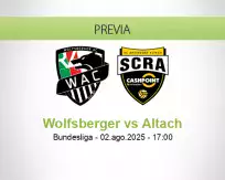 Pronóstico Wolfsberger Altach (02 agosto 2025)