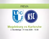 Pronóstico Magdeburg Karlsruhe (01 marzo 2026)