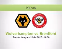 Pronóstico Wolverhampton Brentford (20 diciembre 2025)