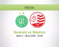 Pronóstico Guarani Náutico (26 julio 2025)