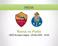 Pronóstico Roma Porto (20 febrero 2025)