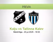 Pronóstico Kalju Tallinna Kalev (20 julio 2025)