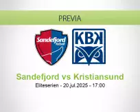Pronóstico Sandefjord Kristiansund (20 julio 2025)