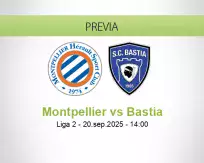 Pronóstico Montpellier Bastia (20 septiembre 2025)