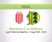 Pronóstico Barracas C Aldosivi (10 agosto 2025)