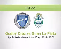 Pronóstico Godoy Cruz Gimn La Plata (07 agosto 2025)