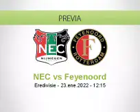 Pronóstico NEC Feyenoord (23 enero 2022)