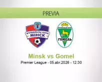 Pronóstico Minsk Gomel (05 abril 2026)