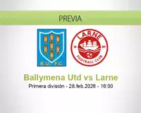 Pronóstico Ballymena Utd Larne (28 febrero 2026)