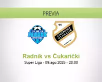 Pronóstico Radnik Čukarički (09 agosto 2025)